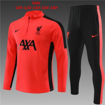 maglia Liverpool formazione manica lunga bambino arancia 2024