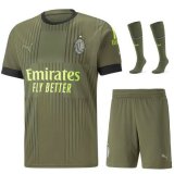 terza maglia Milan bambino 2023 con calze