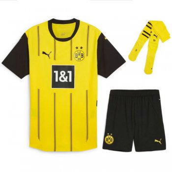 prima maglia Borussia Dortmund bambino 2025 con calze