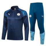 maglia Manchester City formazione manica lunga Blu scuro 2024