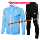 maglia Real Madrid Giacca manica lunga bambino 2022 blu