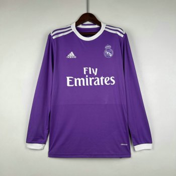 seconda maglia Real Madrid Retro manica lunga 2016-17