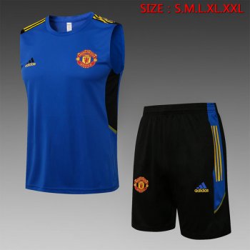 maglia gilet Manchester United blu 2022