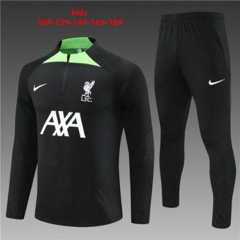 maglia Liverpool formazione manica lunga bambino nero 2024