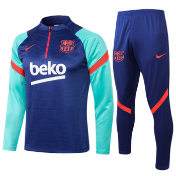 maglia Barcellona Formazione ML mezzo tiro 2022 Blu verde