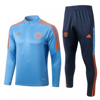 maglia Manchester United formazione manica lunga blu 2023