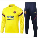 maglia Barcellona formazione manica lunga giallo 2021