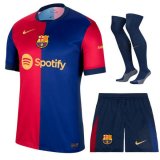 prima maglia Barcellona bambino 2025 con calze