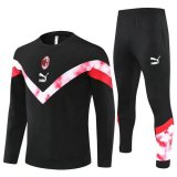 maglia Milan formazione manica lunga Nero-01 2023