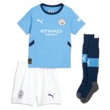 prima maglia Manchester City bambino 2025 con calze