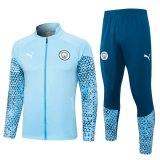 maglia Manchester City Giacca blu chiaro 2024