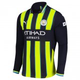 seconda maglia Manchester City manica lunga 2025