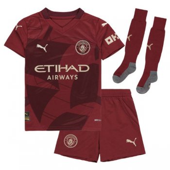 terza maglia Manchester City bambino 2025 con calze