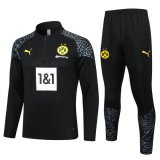 maglia Borussia Dortmund formazione manica lunga Nero-01 2024