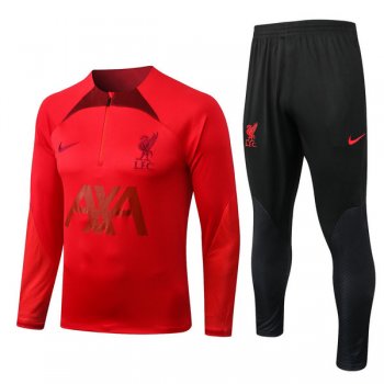 maglia Liverpool formazione manica lunga rosso 2023