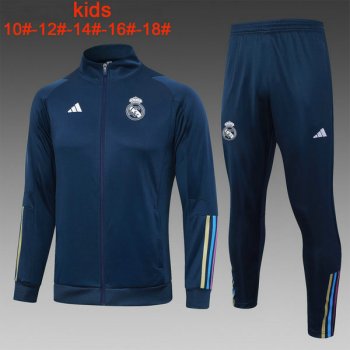 maglia Real Madrid Giacca bambino Blu scuro 2024