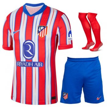 prima maglia Atletico Madrid bambino 2025 con calze