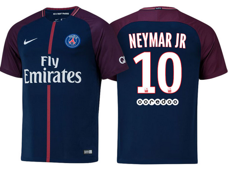 Nuova prima maglia PSG Neymar Jr 2018